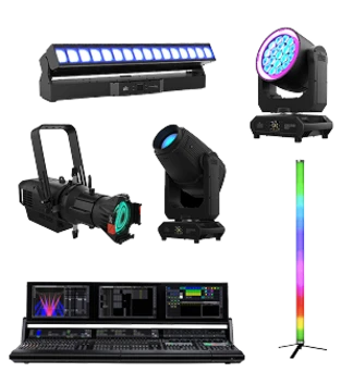 Lighitng rental equipment from The Design Oasis, an AV rental company