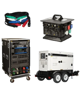 Power rental equipment from The Design Oasis, an AV rental company